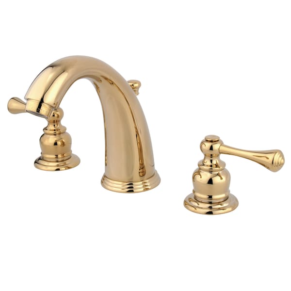 Widespread Bathroom Faucet, Polished Brass